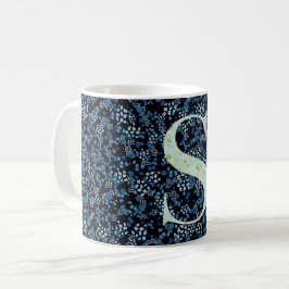 Buchstabe S - blaue und grüne Freiheit Kaffeetasse