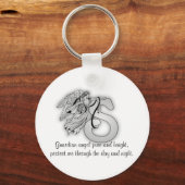 Buchstabe S Engel Monogramm Anfangsbuchstaben Schlüsselanhänger (Vorderseite)