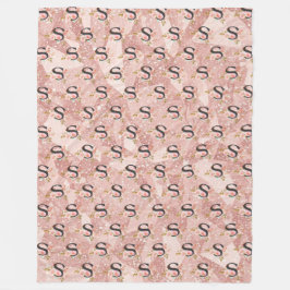 Buchstabe S Fleecedecke
