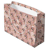 Buchstabe S Große Geschenktüte (Rückseite Schrägansicht)
