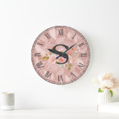 Buchstabe S Große Wanduhr (Zuhause)