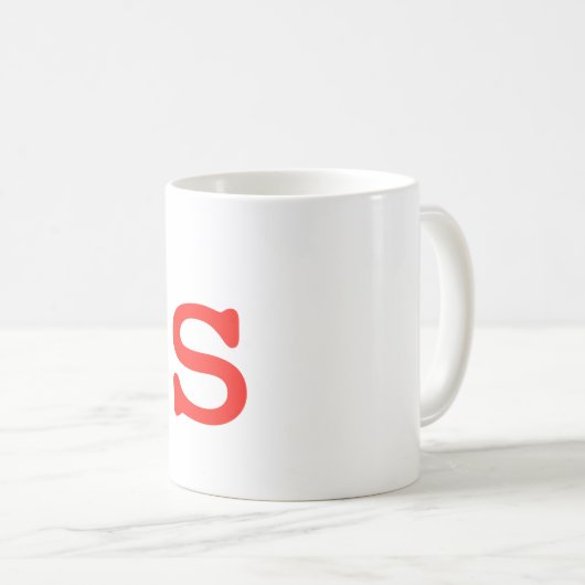 Buchstabe S Kaffeetasse (VorderseiteRechts)