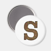Buchstabe S Magnet (Vorderseite/Rückseite)
