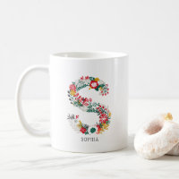 Buchstabe S | Monogramm-I-Tasse für den Blasenbrie