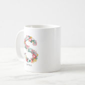 Buchstabe S | Monogramm-I-Tasse für den Blasenbrie Kaffeetasse (Vorderseite Links)