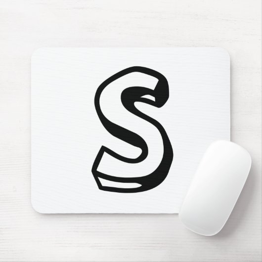 Buchstabe S Mousepad (Mit Mouse)