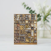 Buchstabe S Postkarte (Stehend Vorderseite)