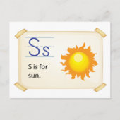 Buchstabe S Postkarte (Vorderseite)