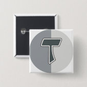 Buchstabe T Button (Vorne & Hinten)