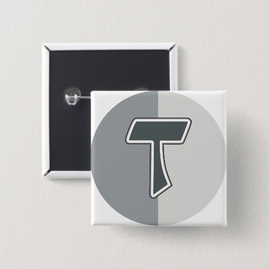 Buchstabe T Button (Vorne & Hinten)