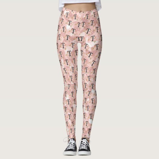 Buchstabe T Leggings (Vorderseite)