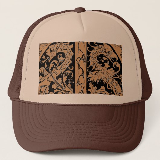 Buchstabe T mit Dragons-Hut Truckerkappe (Vorderseite)