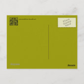 Buchstabe T mit DragonsPostkarte Postkarte (Rückseite)
