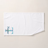 Buchstabe T Monogramm Initial Bad-Geschenkset Badhandtuch Set (Handtuch)