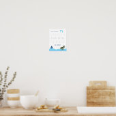 Buchstabe T Nachspurposter für Kinder Poster (Küche)