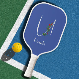 Buchstabe U blau Pickleball Schläger