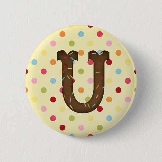Buchstabe U Button (Vorderseite)