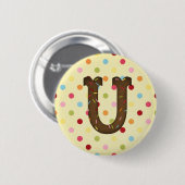 Buchstabe U Button (Vorne & Hinten)