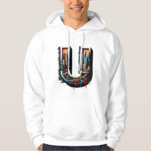 Buchstabe U: Einzigartig urbaner, unaufhaltsamer S Hoodie