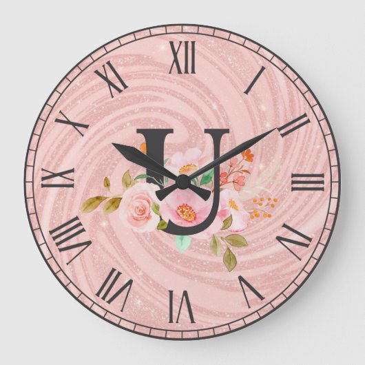 Buchstabe U Große Wanduhr (Vorderseite)