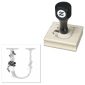 Buchstabe u gummistempel (Stempel)