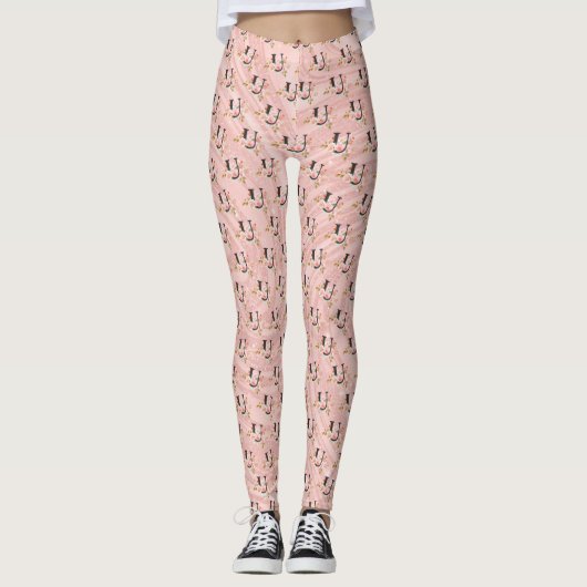 Buchstabe U Leggings (Vorderseite)