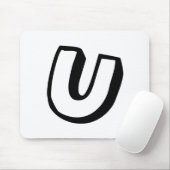 Buchstabe U Mousepad (Mit Mouse)