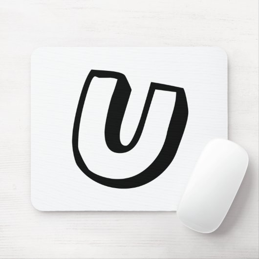 Buchstabe U Mousepad (Mit Mouse)