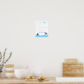 Buchstabe U Nachspurposter für Kinder Poster (Küche)