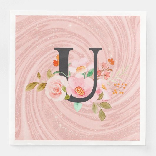 Buchstabe U Serviette (Vorderseite)