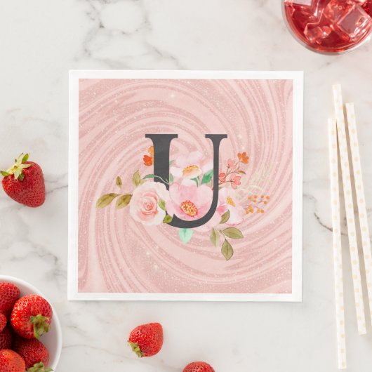 Buchstabe U Serviette (Beispiel)