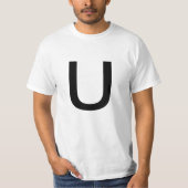 Buchstabe U T-Shirt (Vorderseite)
