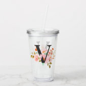 Buchstabe V Acryltrinkbecher (Rückseite)