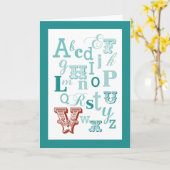 Buchstabe V Anfangsname Alphabet Geburtstag Aquama Karte (Gelbe Blume)