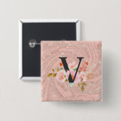 Buchstabe V Button (Vorne & Hinten)