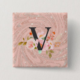Buchstabe V Button