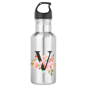 Buchstabe V Edelstahlflasche