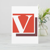 Buchstabe V Einladung