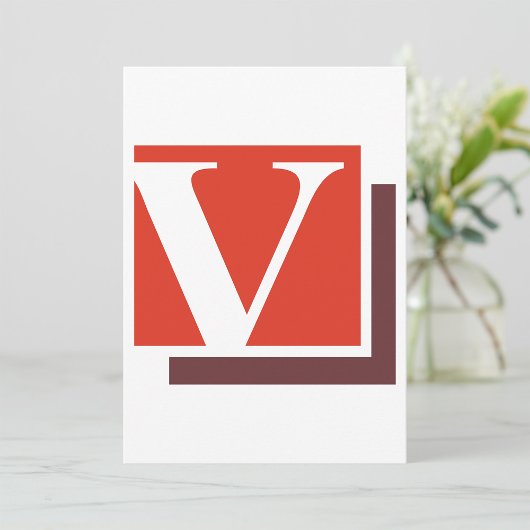Buchstabe V Einladung