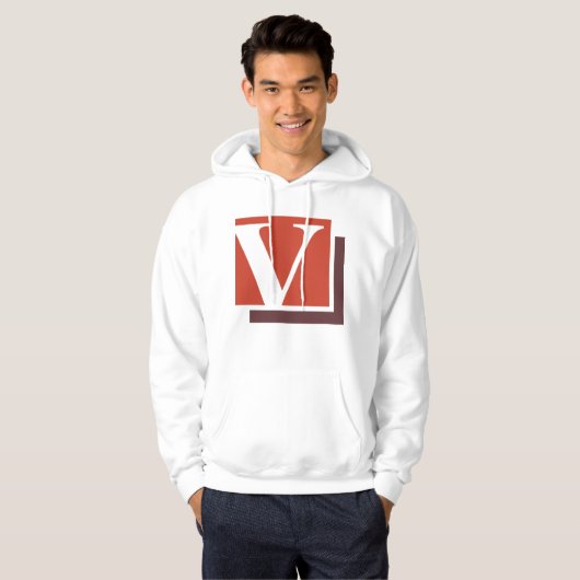 Buchstabe V Hoodie (Vorne ganz)