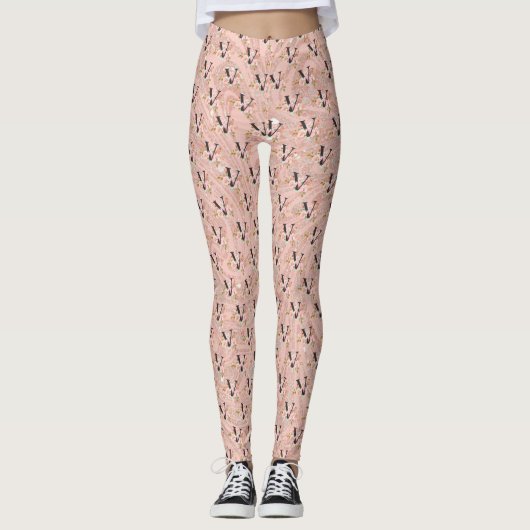 Buchstabe V Leggings (Vorderseite)