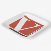 Buchstabe V Pappteller (Gewinkelt)