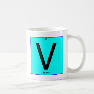 Buchstabe V Periodensystem Kaffeetasse
