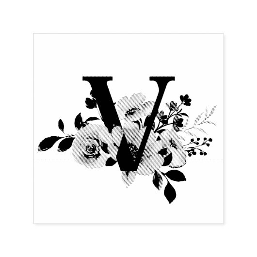 Buchstabe V Permastempel (Design)