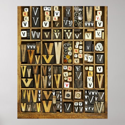 Buchstabe V Poster (Vorne)