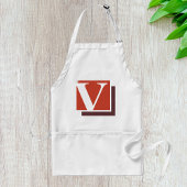 Buchstabe V Schürze
