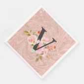 Buchstabe V Serviette (Ecke)