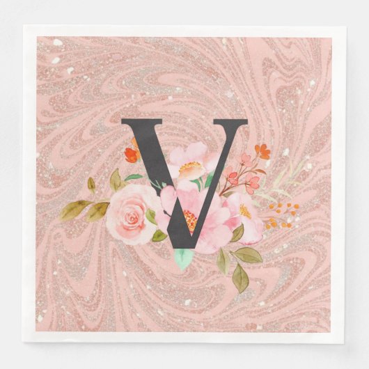 Buchstabe V Serviette (Vorderseite)