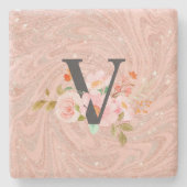 Buchstabe V Steinuntersetzer (Vorderseite)