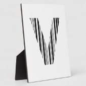 BUCHSTABE V STRICHCODE Erster Anfangs-Strichcode-M Fotoplatte (Seite)